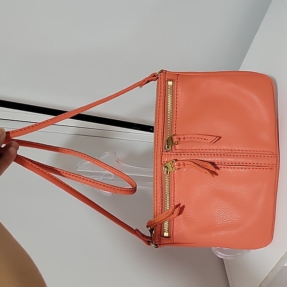 FOSSIL LIPSTICK ERIN SMALL TOPZIP LEATHER CROSSBODY HANDBAG🐹🐹🐹🐹🐹🐹🐹🐹 - Picture 4 of 15